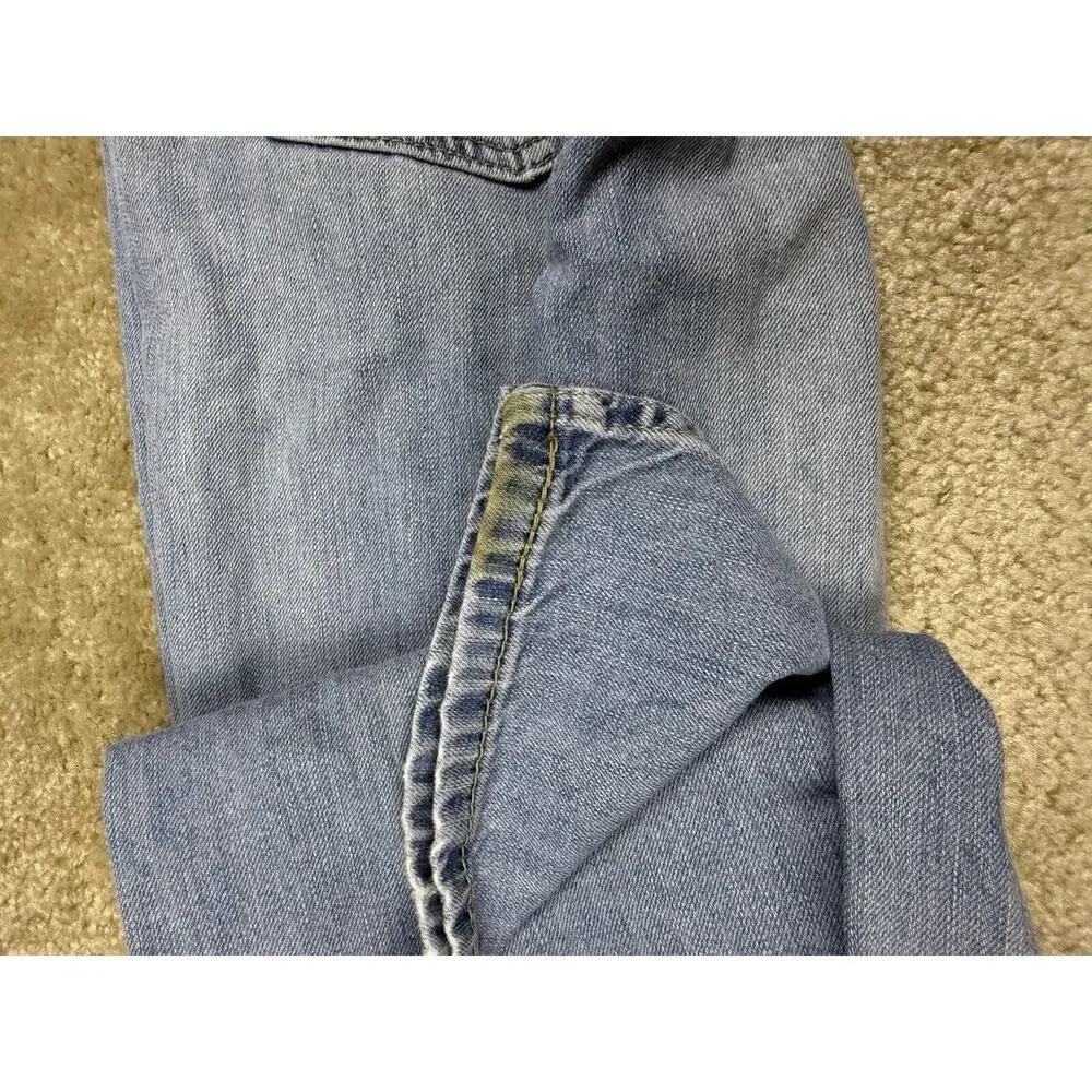Levi's 559 Jeans Mens 36x30 Distressed Light Wash Denim Straight Leg 2016 A239